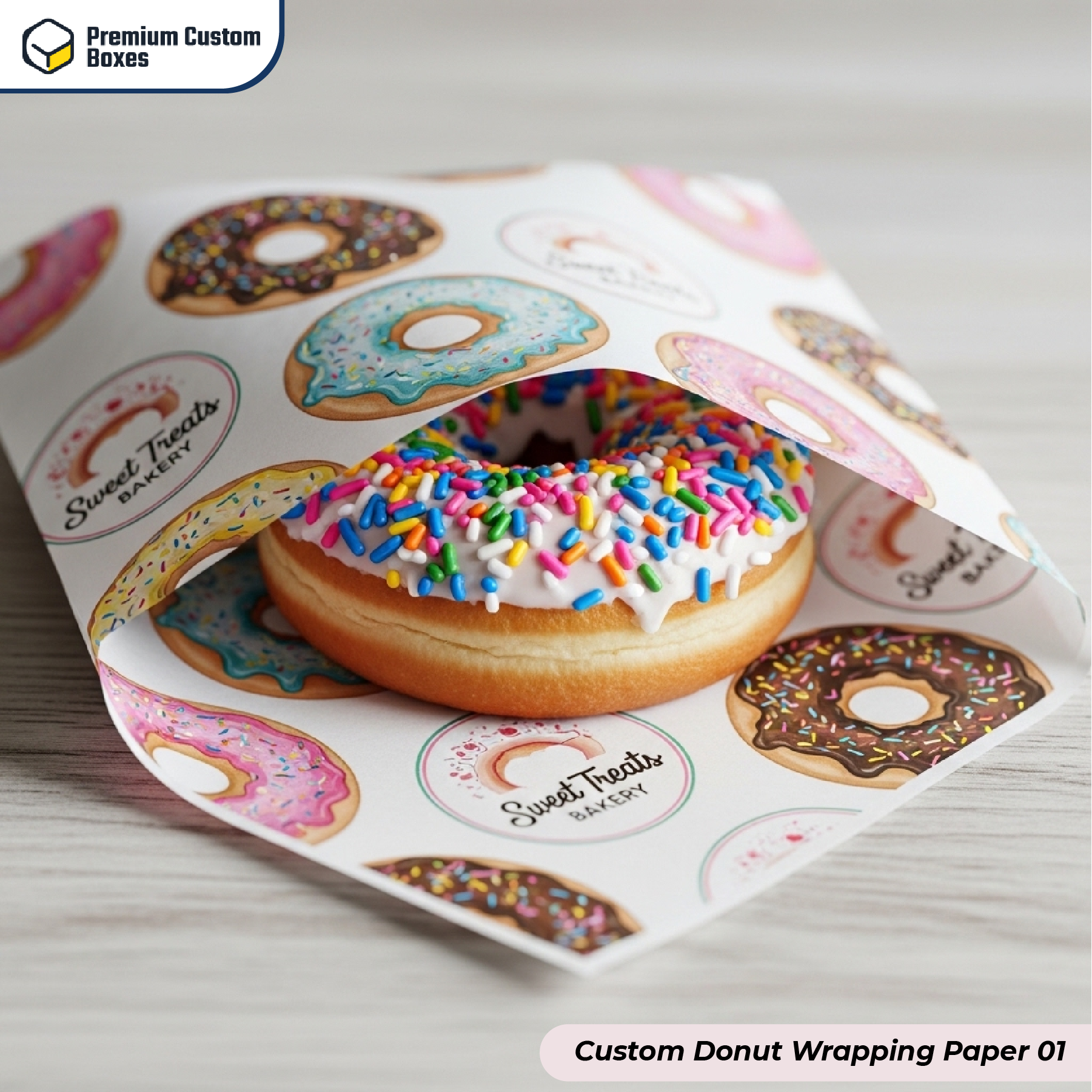 Custom Donut Wrapping Paper