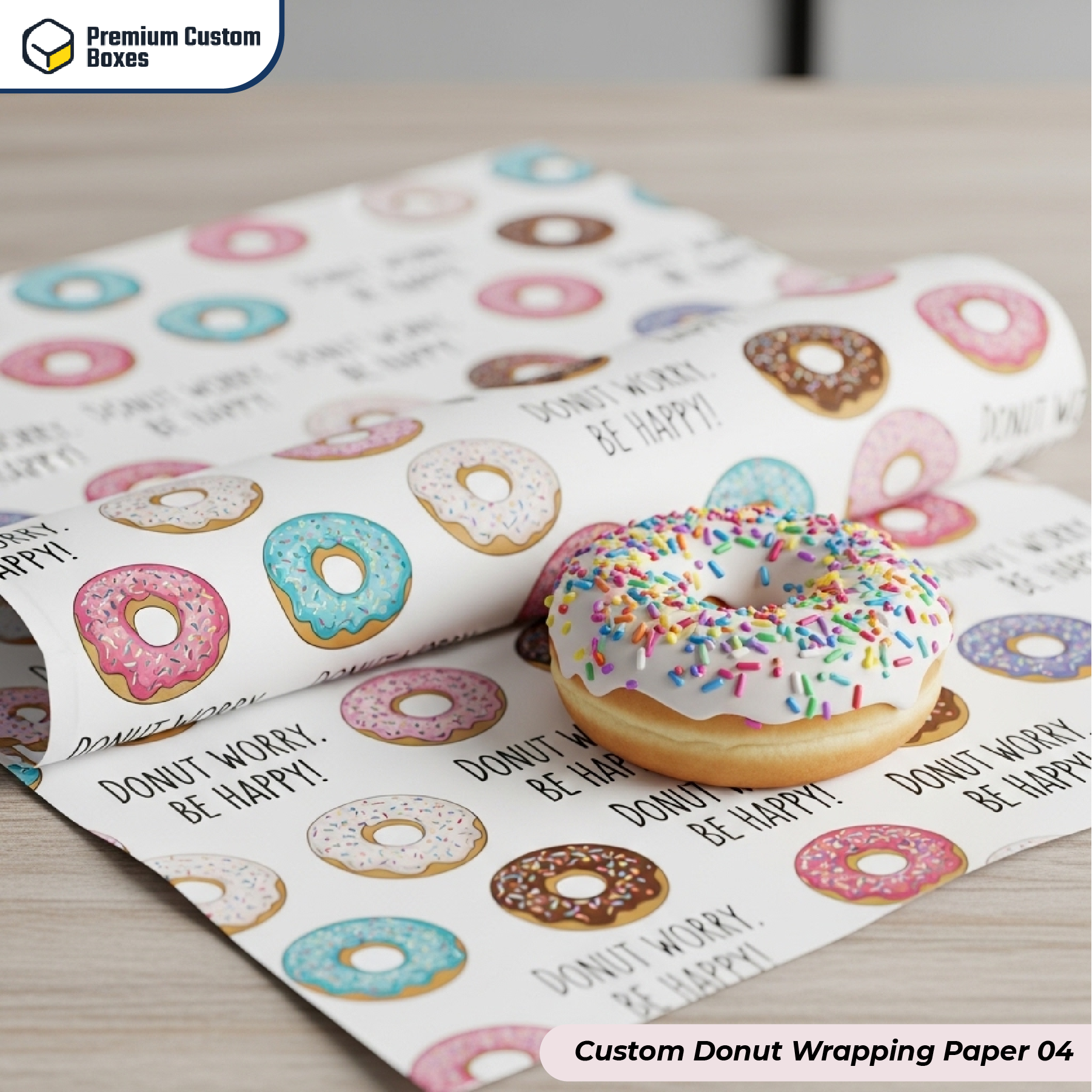 Custom Donut Wrapping Paper