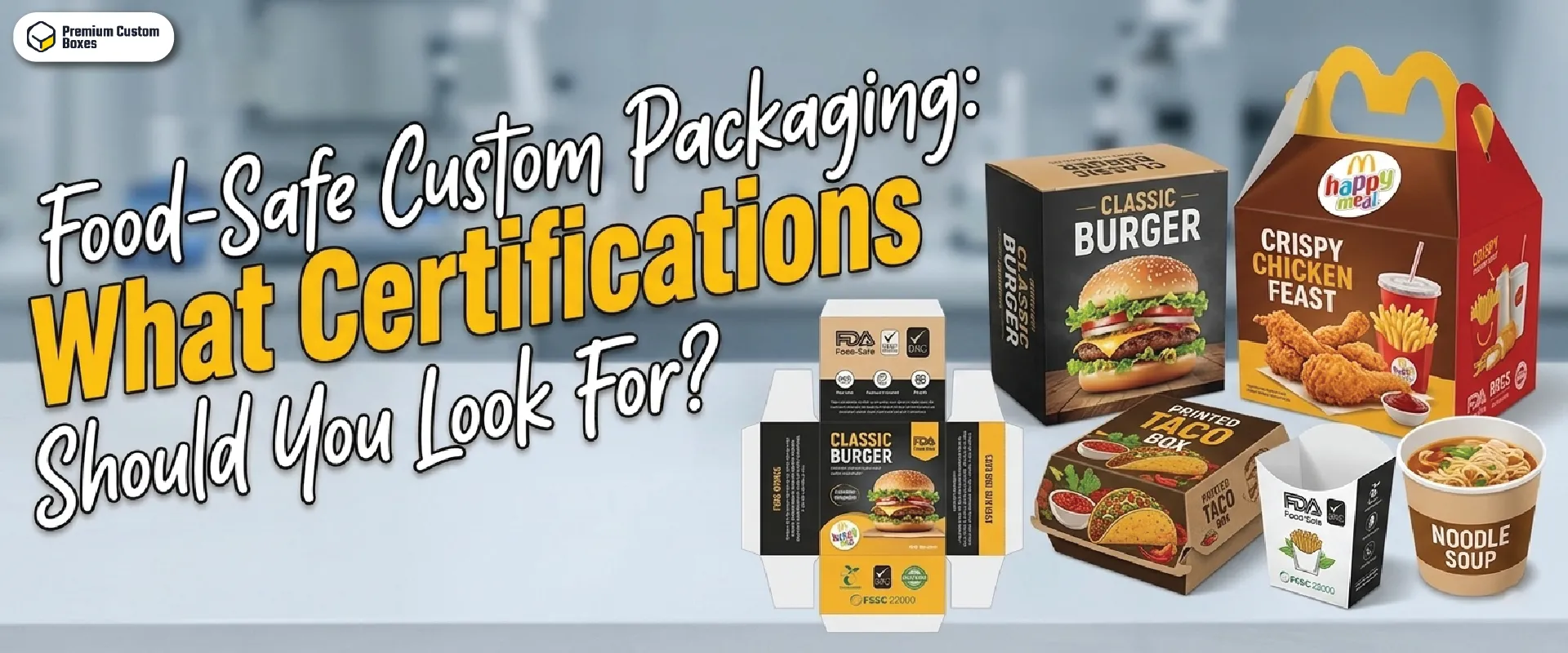 Food-Safe Custom Packaging: What Certifications Should You Look For?