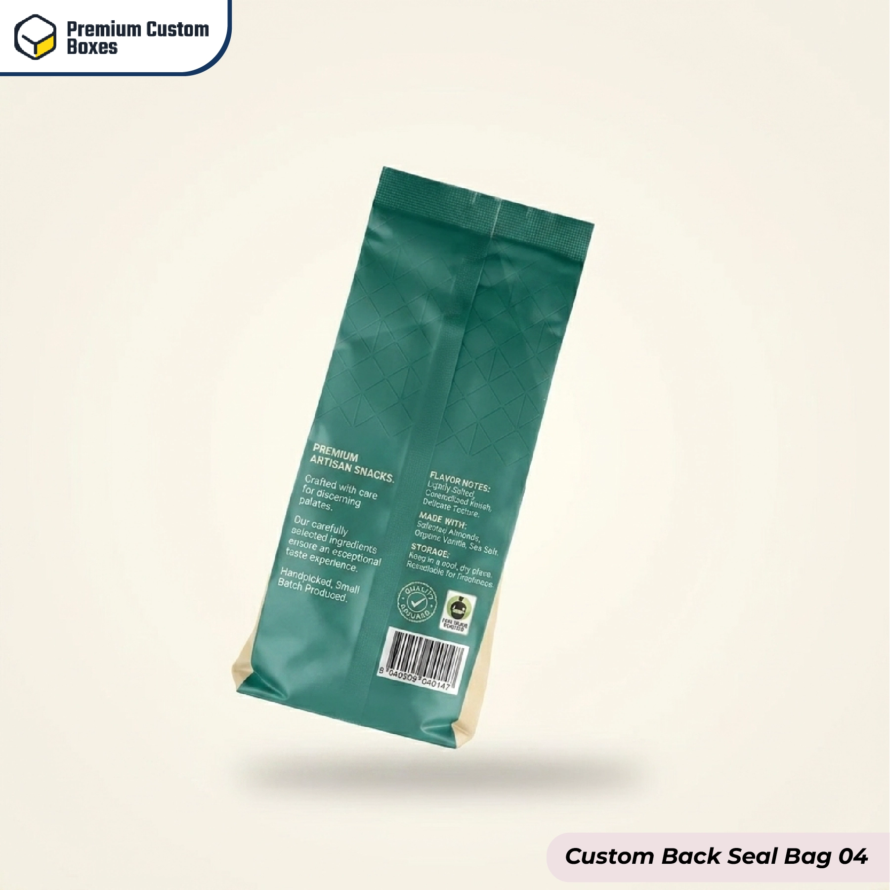 Custom Back Seal Bags