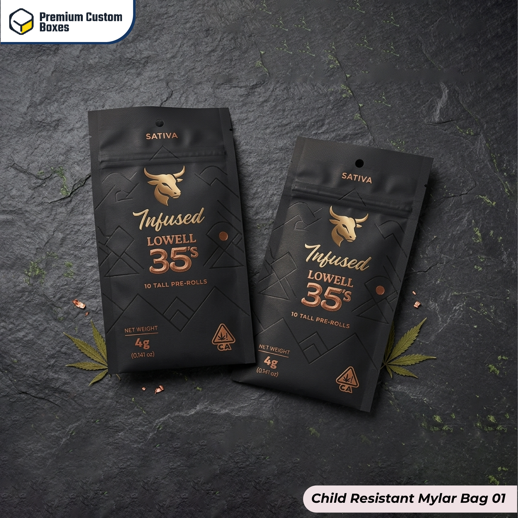 Child Resistant Mylar Bags