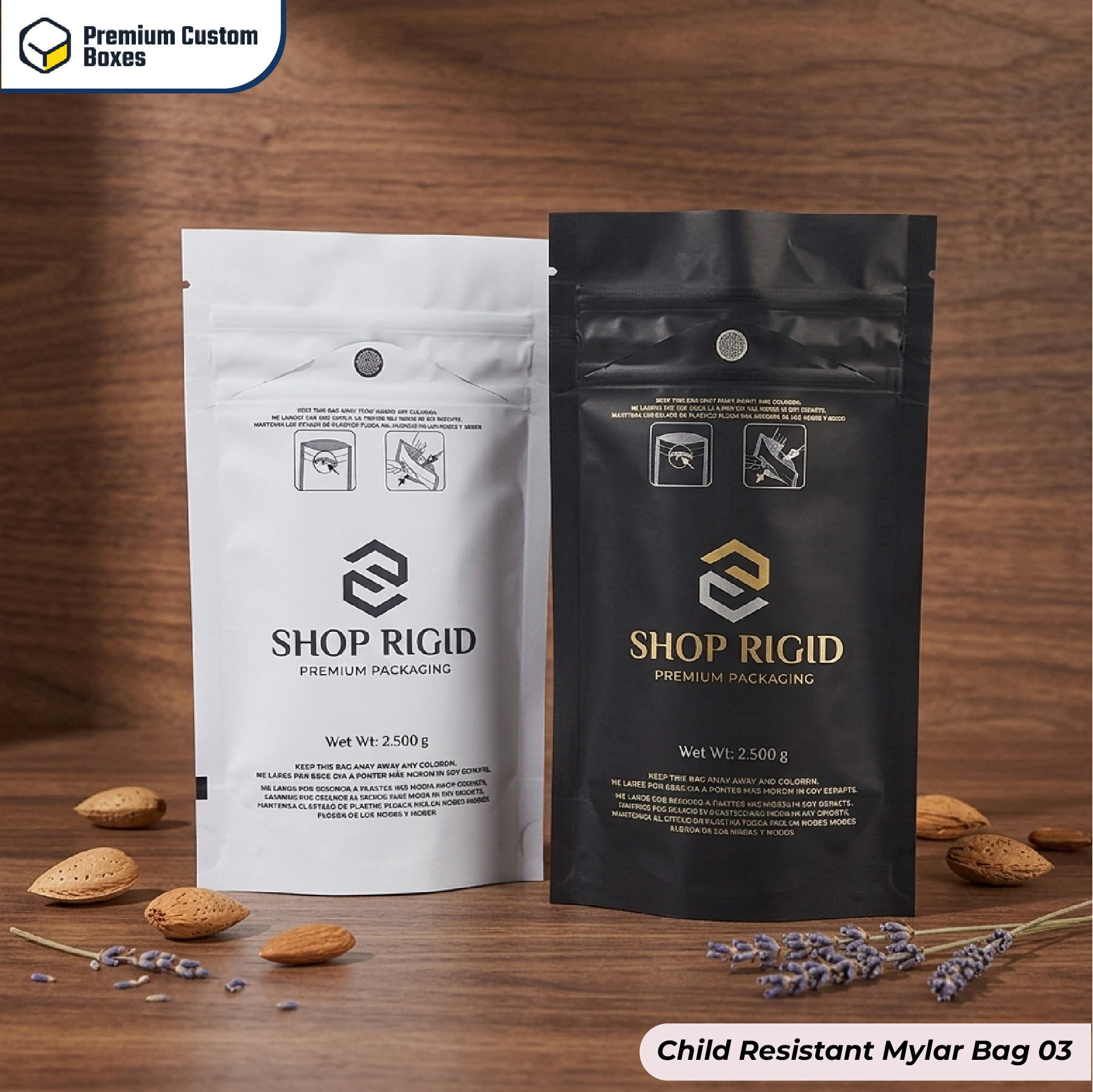 Child Resistant Mylar Bags