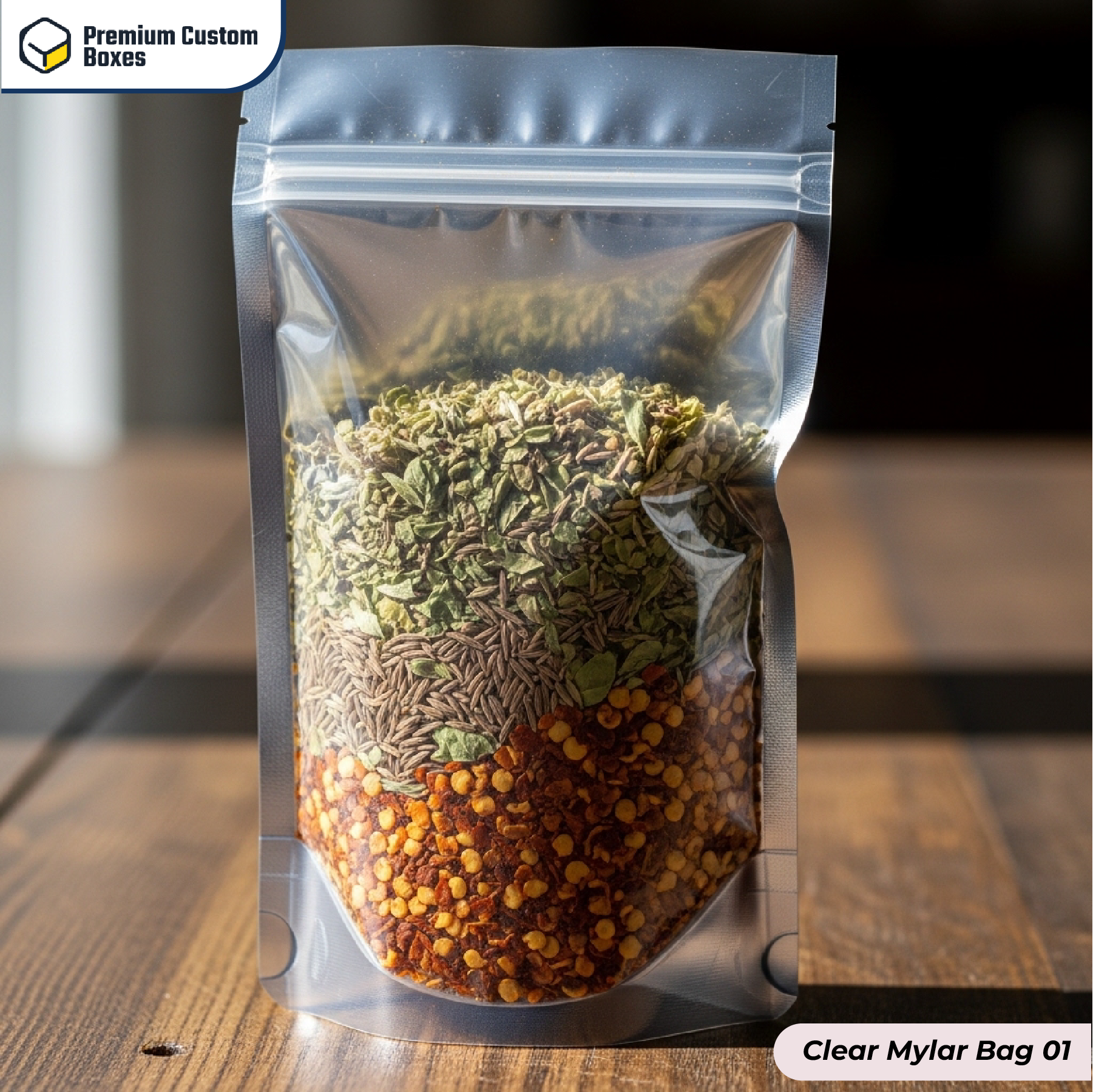 Custom Clear Mylar Bags