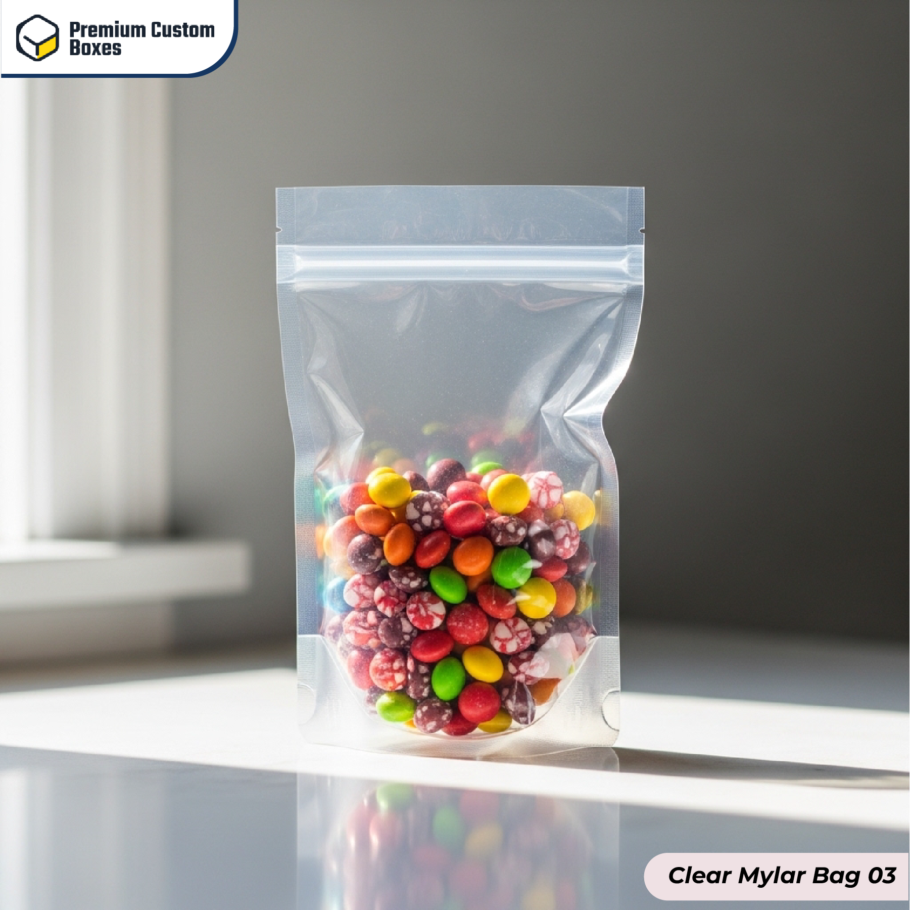 Custom Clear Mylar Bags