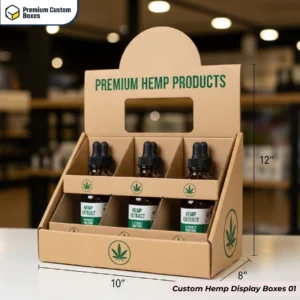 Custom Hemp Display Boxes Wholesale