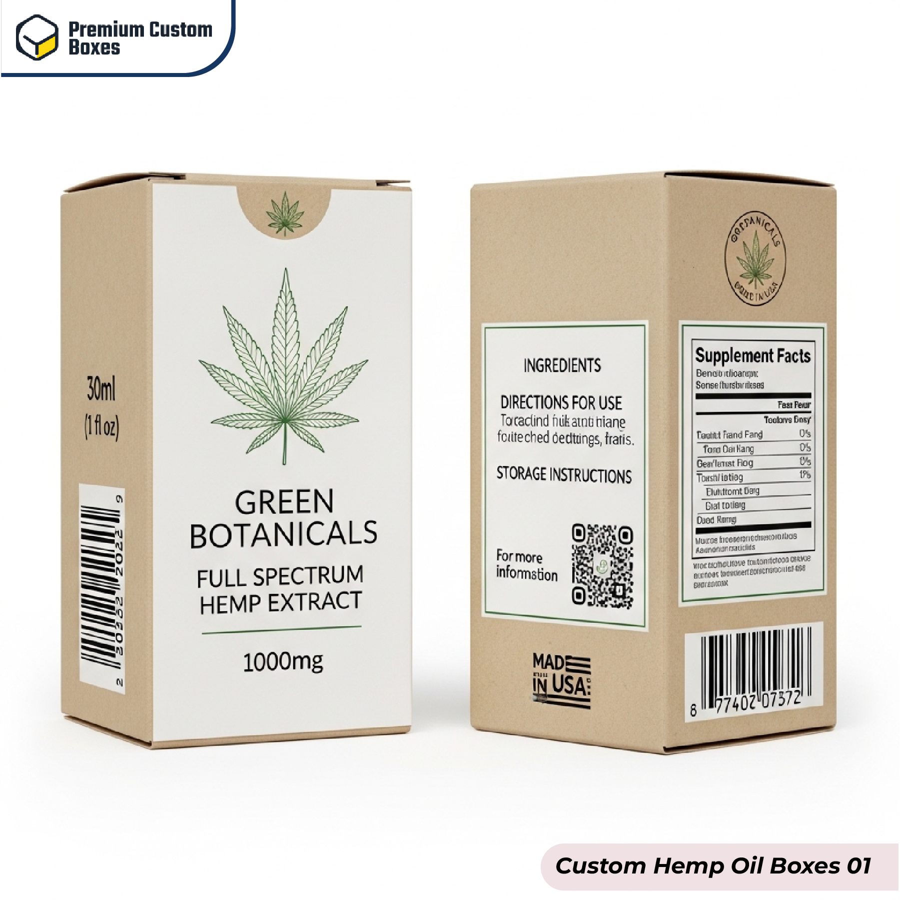 Custom Hemp Oil Boxes