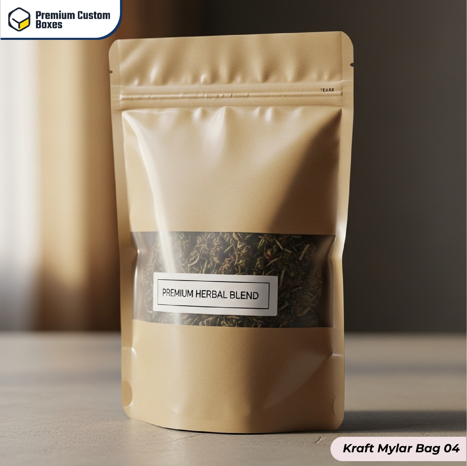 Custom Kraft Mylar Bags