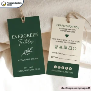 custom rectangle hang tags