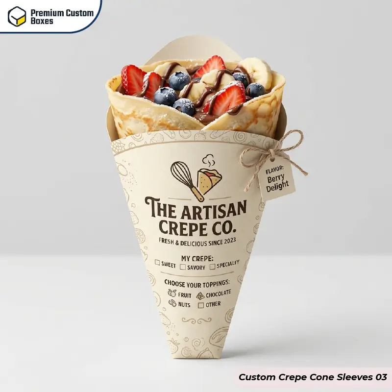 Custom Crepe Cone Sleeves