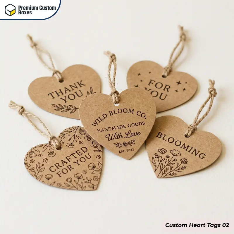 Custom Heart Tags