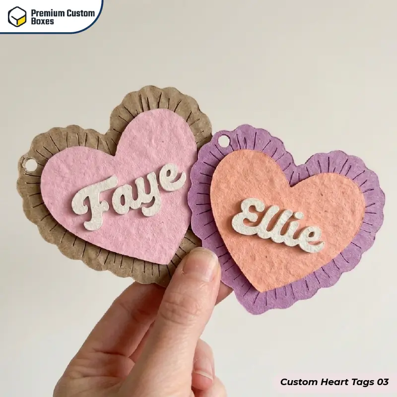 Custom Heart Tags