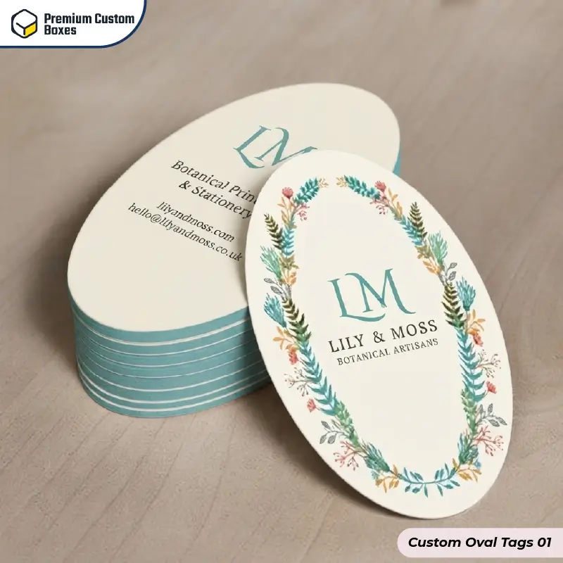 Custom Oval Tags