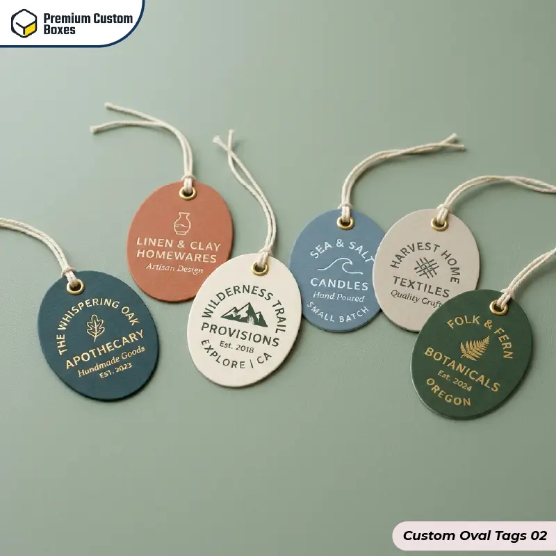 Custom Oval Tags