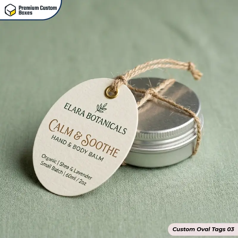Custom Oval Tags