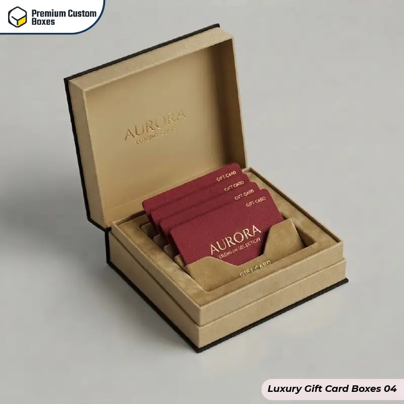 Custom Luxury Gift Card Boxes