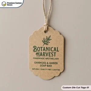 Custom Die Cut Tags Wholesale