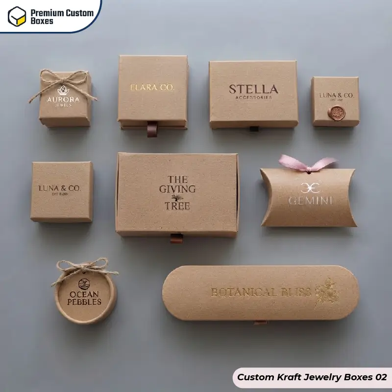 Custom Kraft Jewelry Boxes