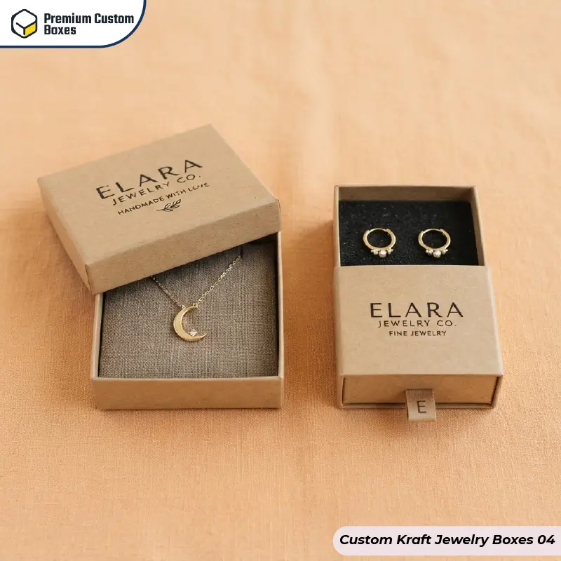 Custom Kraft Jewelry Boxes