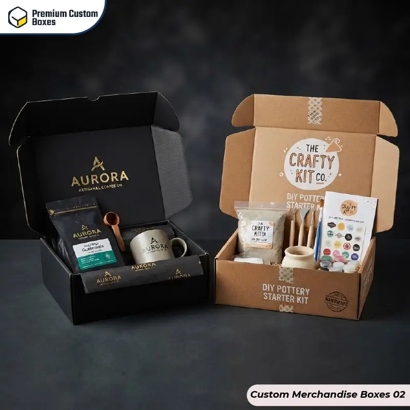 Custom Merchandise Boxes