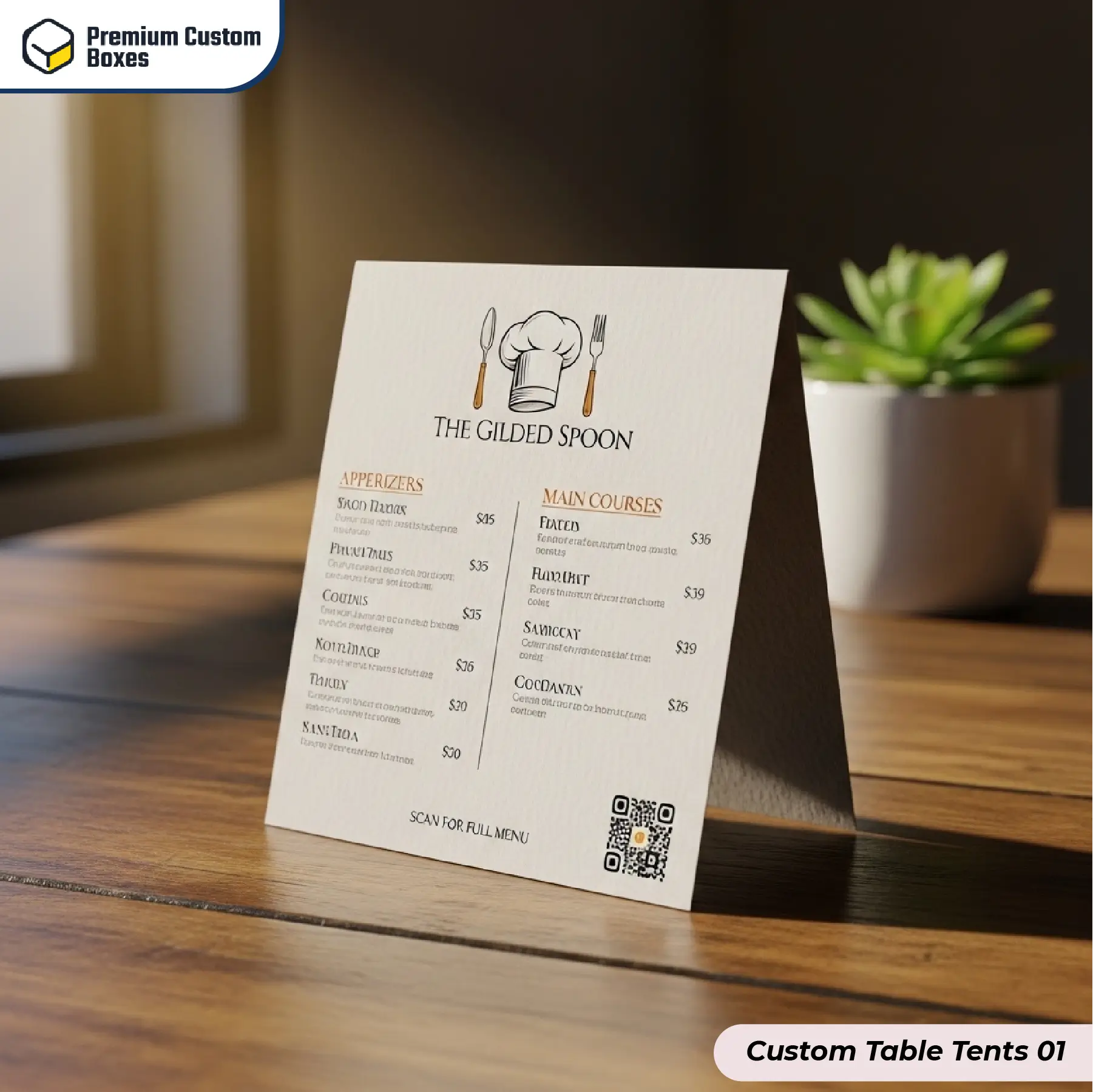 Custom Table Tents