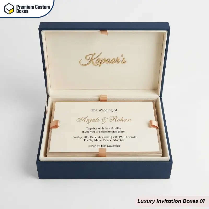 Custom Luxury Invitation Boxes