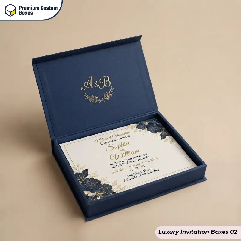 Custom Luxury Invitation Boxes
