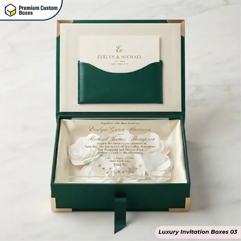 Custom Luxury Invitation Boxes