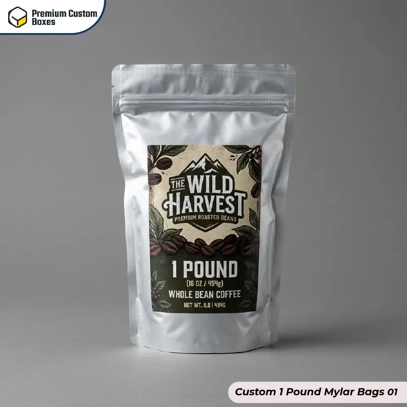 Custom 1 Pound Mylar Bags