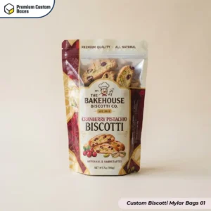 Customized Biscotti Mylar Bags