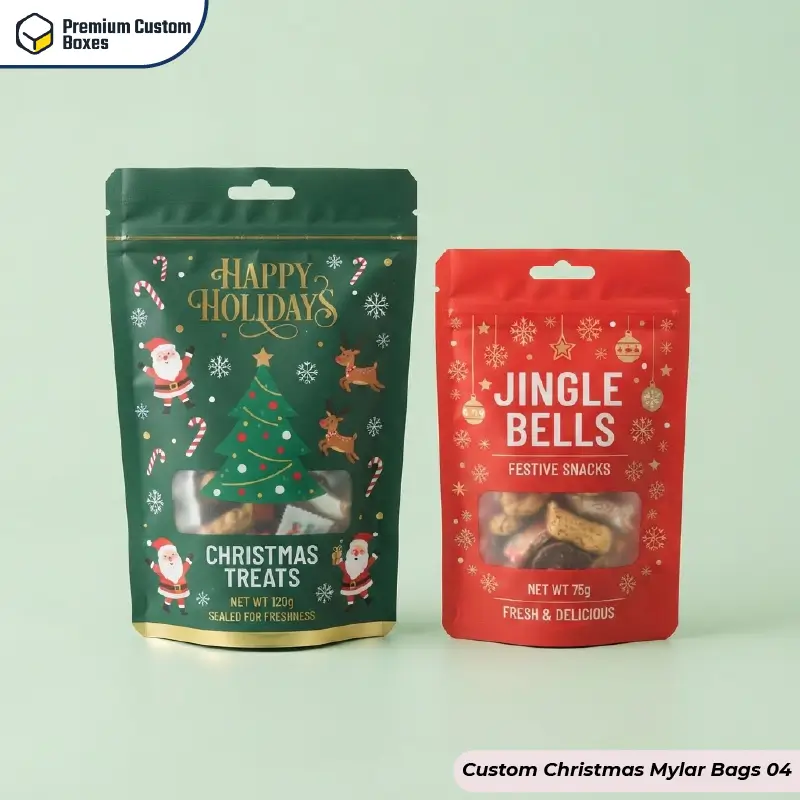 Custom Christmas Mylar Bags