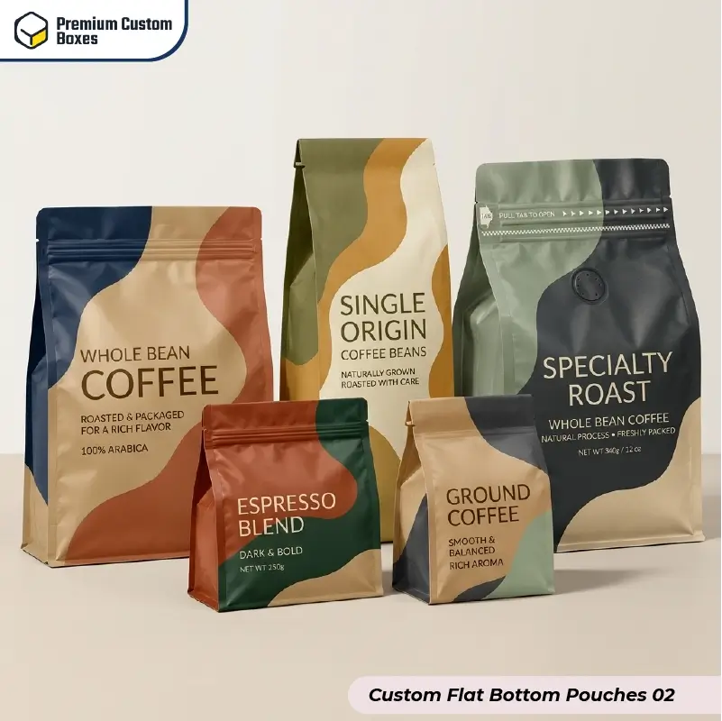 Custom Flat Bottom Pouches