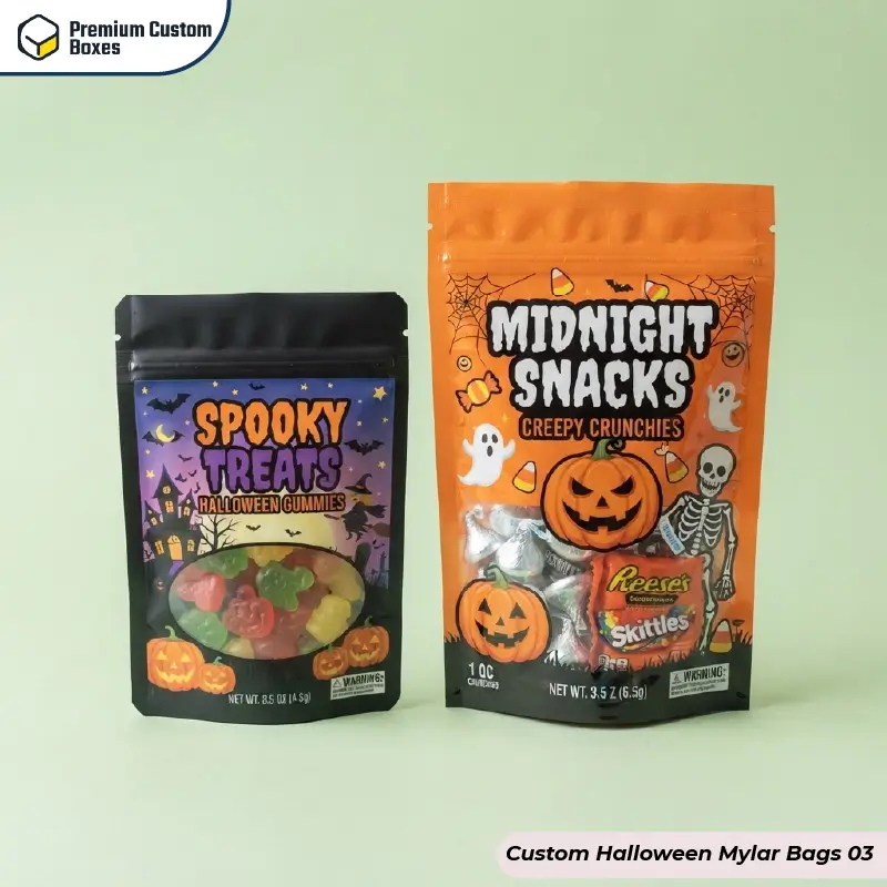Custom Halloween Mylar Bags