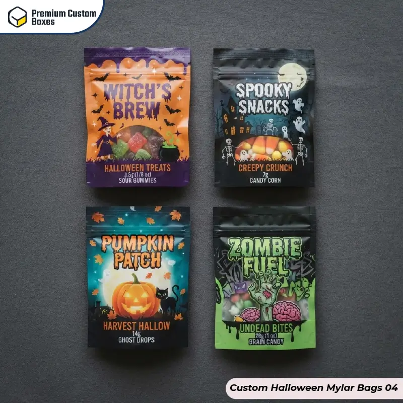 Custom Halloween Mylar Bags