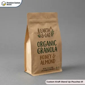 Customized Kraft Stand Up Pouches