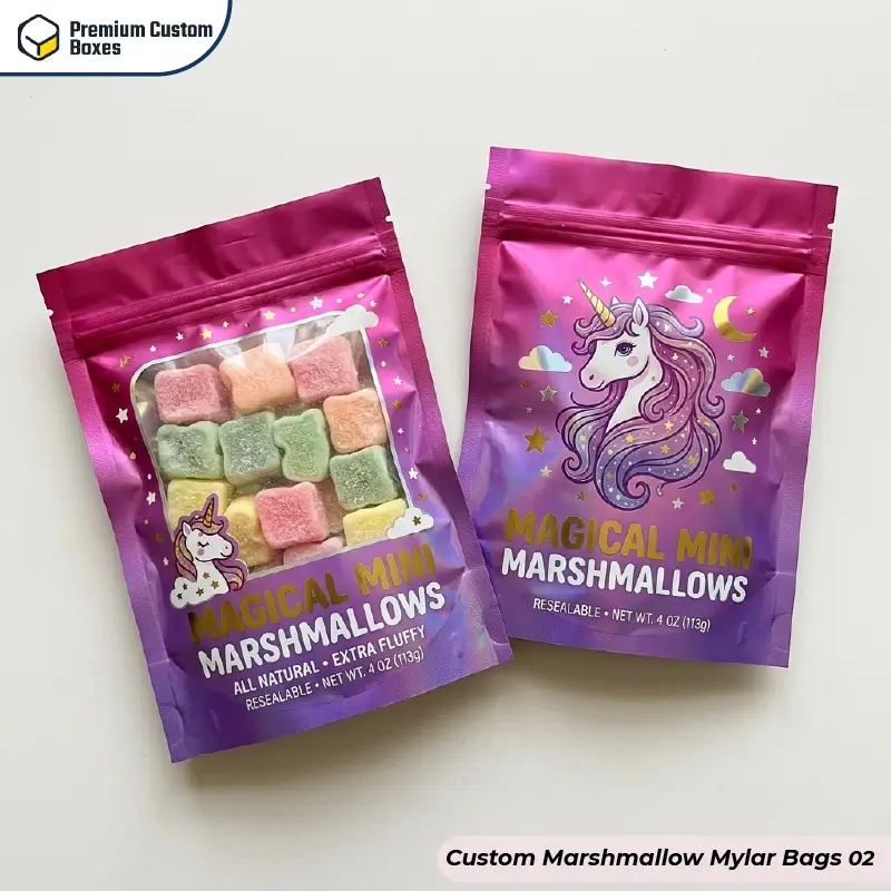 Custom Marshmallow Mylar Bags