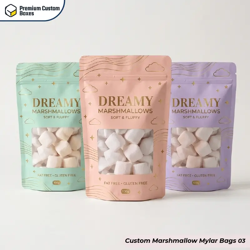 Custom Marshmallow Mylar Bags