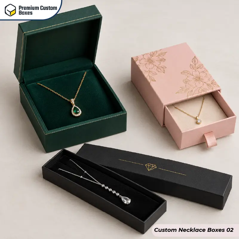 Custom Necklace Boxes