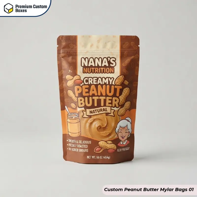 Custom Peanut Butter Mylar Bags