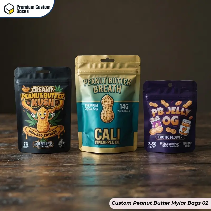 Custom Peanut Butter Mylar Bags