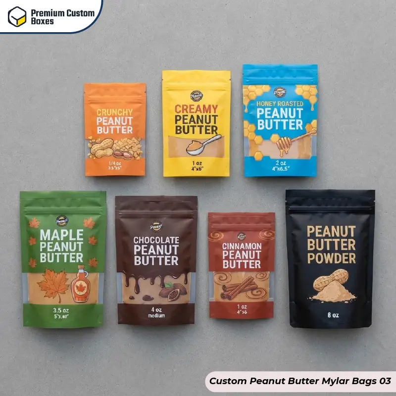 Custom Peanut Butter Mylar Bags