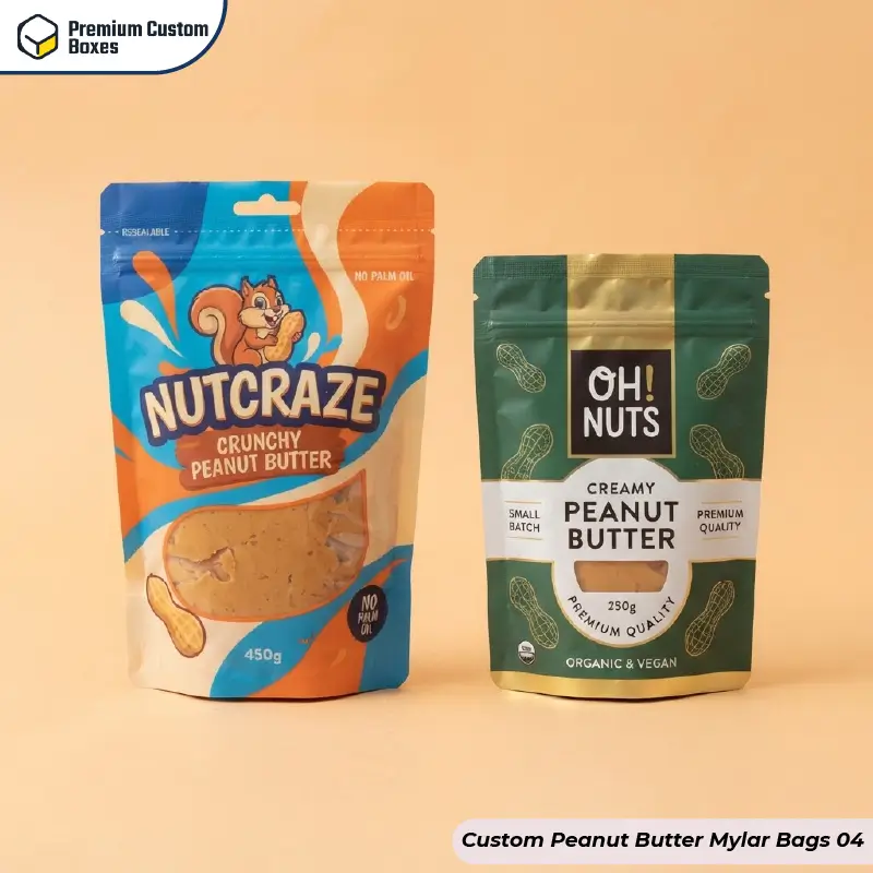 Custom Peanut Butter Mylar Bags