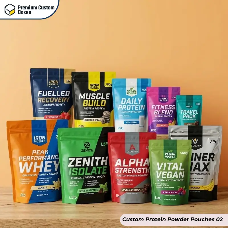 Custom Protein Powder Pouches
