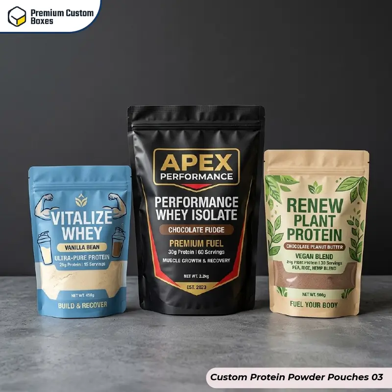 Custom Protein Powder Pouches