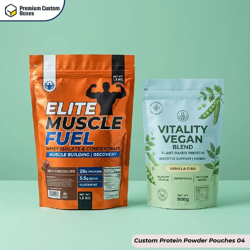 Custom Protein Powder Pouches