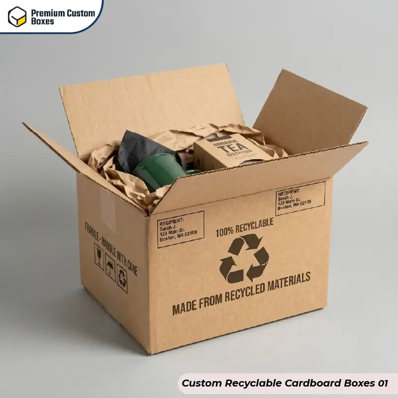 Custom Recyclable Cardboard Boxes