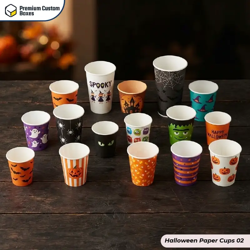 Custom Halloween Paper Cups