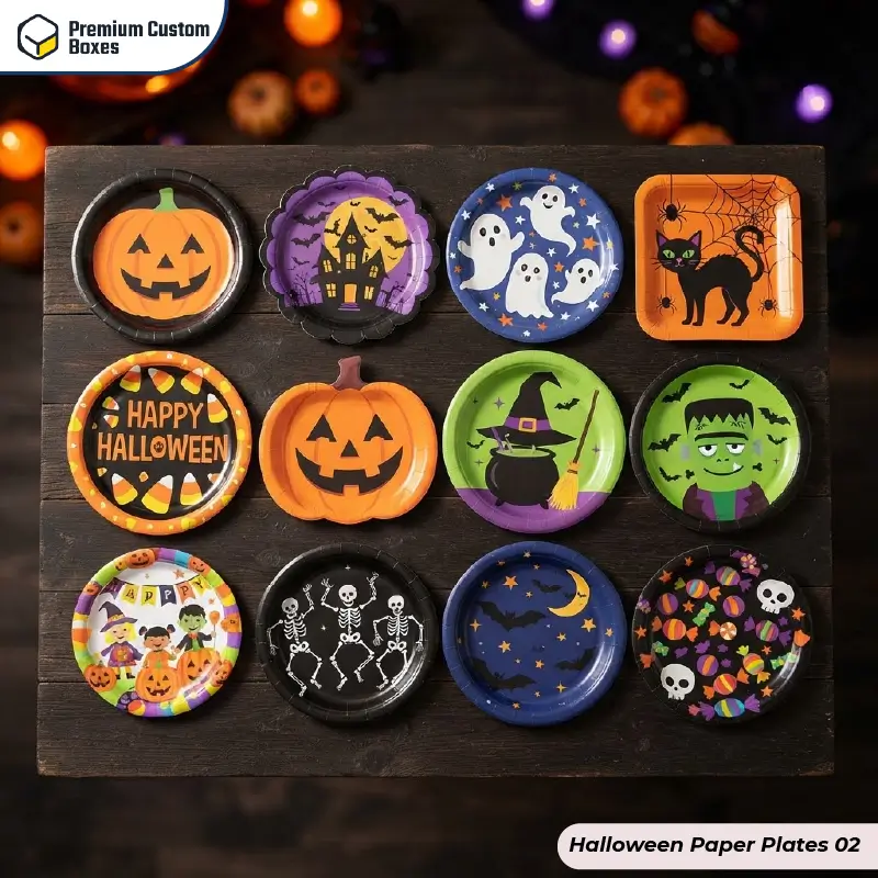 Custom Halloween Paper Plates
