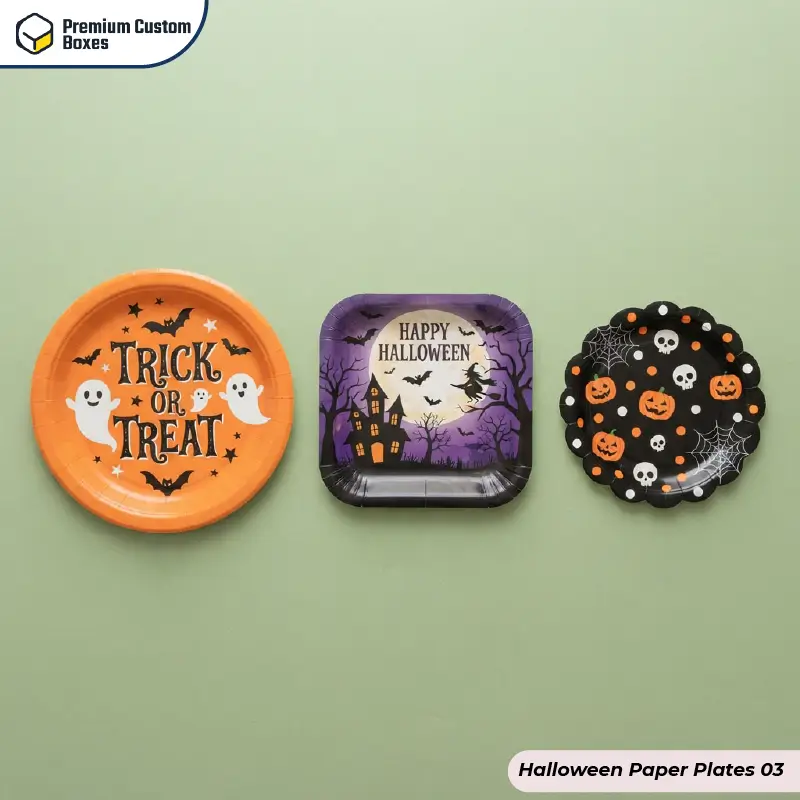 Custom Halloween Paper Plates