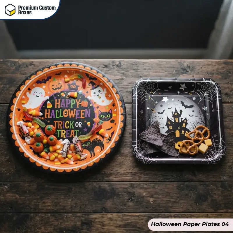 Custom Halloween Paper Plates